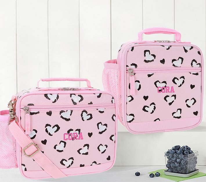 Cheetah Insulated Pink School Lunch Box Bag AT-24LBP