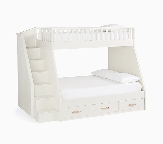 Collins Twin Over Full Stair Bunk Bed, Pottery Barn Catalina Twin Bed