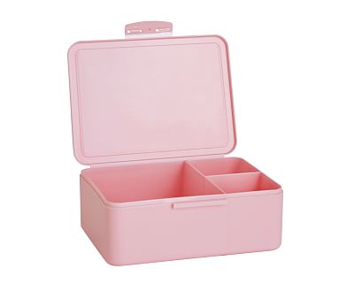 All-in-one Recycled Rectangle Bento Box, Light Pink