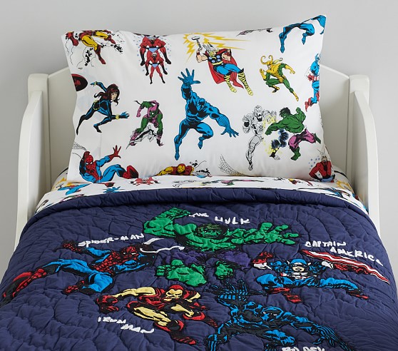 pottery barn marvel bedding