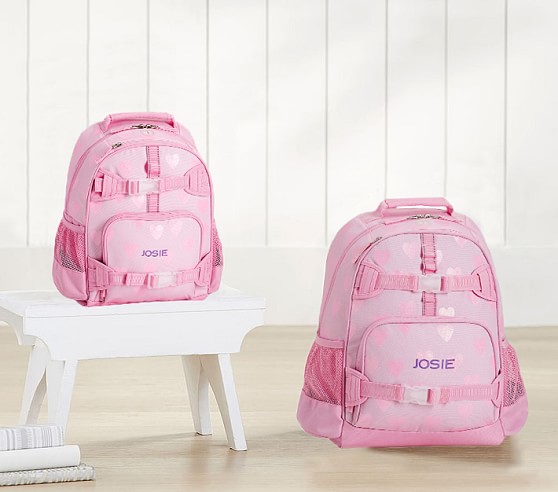 pink heart backpack