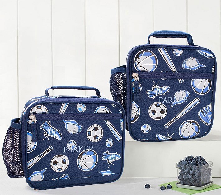 Mackenzie Recycled All Over Sports Glow-in-the-Dark Lunch Boxes