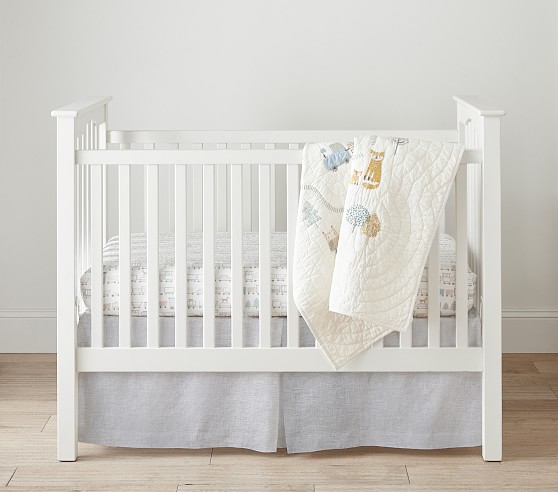 pottery barn train sheets