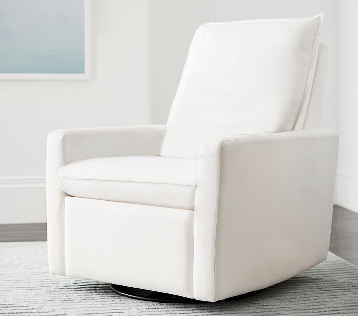 Paxton Swivel Glider & Recliner Modern Nursing Chair Pottery Barn Kids