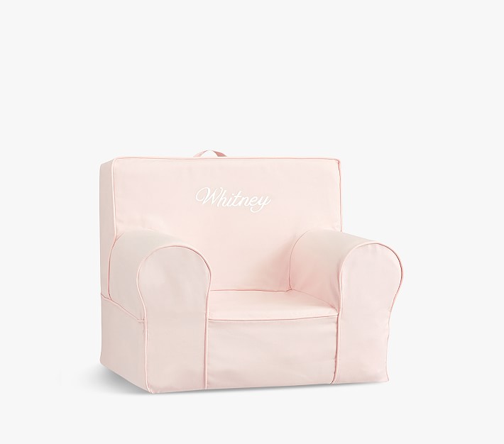 My First Blush Twill Anywhere Chair® Toddler Armchair Pottery Barn Kids