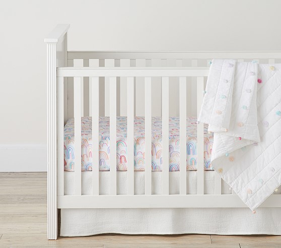 rainbow crib bedding