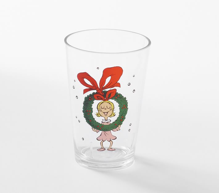 Williams Sonoma "The Grinch" Glasses/Tumblers~Set of 4~Grinch/Max/Cindy Lou~NEW 