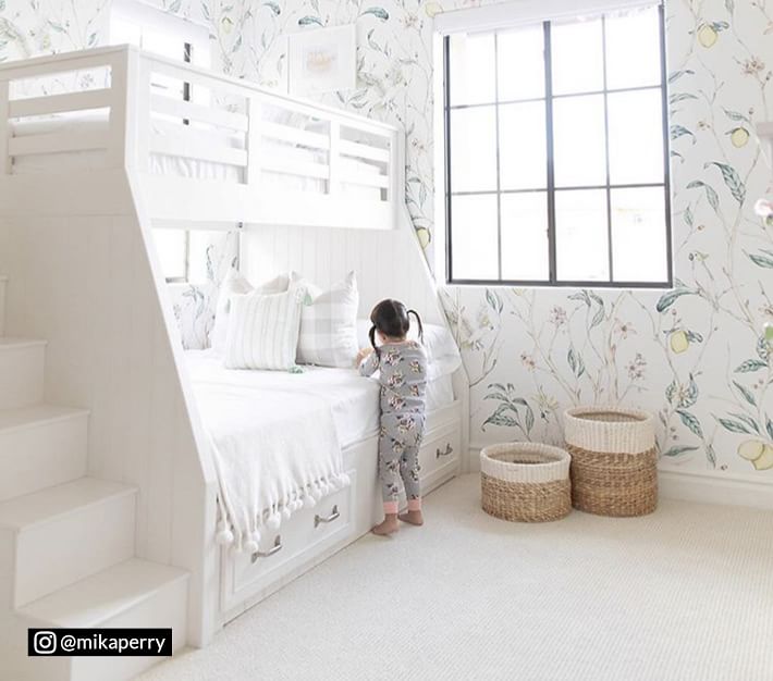 Belden TwinOverFull Stair Loft Bed For Kids Pottery Barn Kids