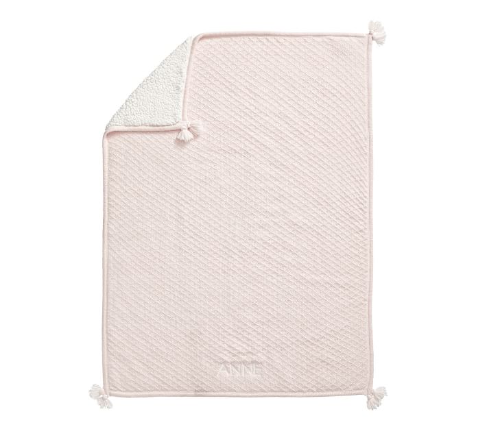Luxe Cable Knit Sherpa Baby Blanket Pottery Barn Kids