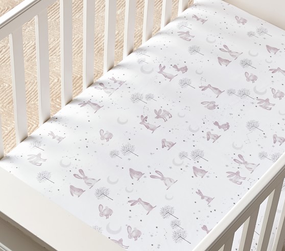 bunny crib sheet