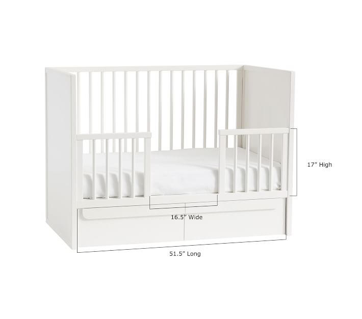 west elm x pbk Gemini Modern Toddler Bed Conversion Kit Pottery Barn Kids