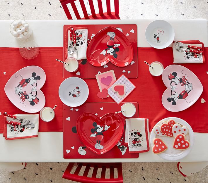 Disney Mickey Mouse Valentines Cork Placemat Pottery Barn Kids