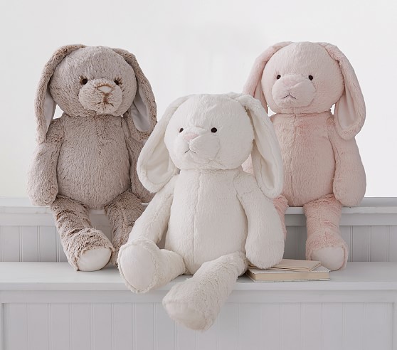 soft toy bunny with long ears