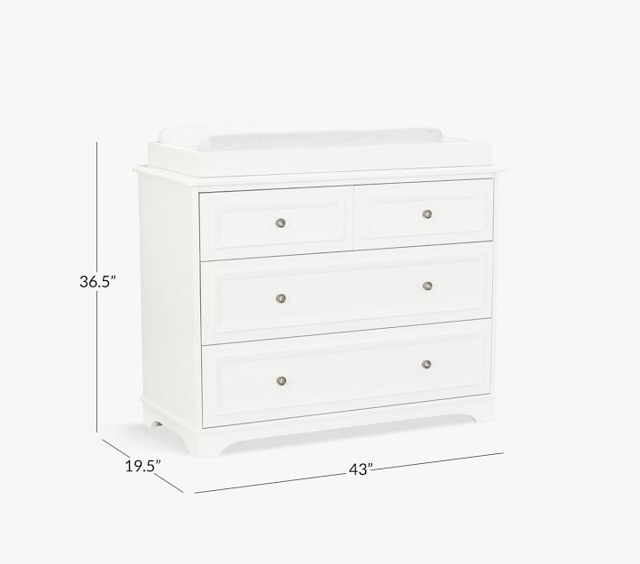 Fillmore Changing Table Dresser & Topper Pottery Barn Kids