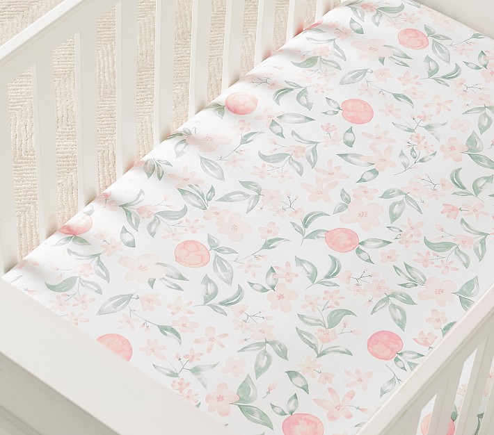 Crib Sheet Jersey Cotton Floral Crib Sheet Set Fitted Cotton Baby & Toddler Universal Crib Sheets