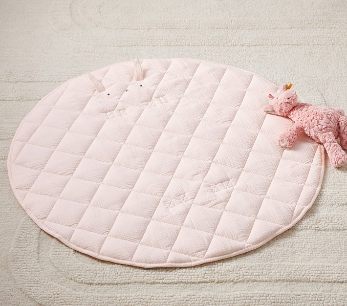 Blush Organic Travel Play Mat Pottery Barn Kids