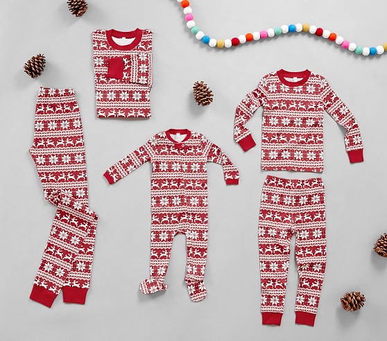 Classic Fair Isle Organic Family Pajama Collection Pottery Barn Kids Classic Fair Isle Organic Family Pajama Collection Pottery Barn Kids