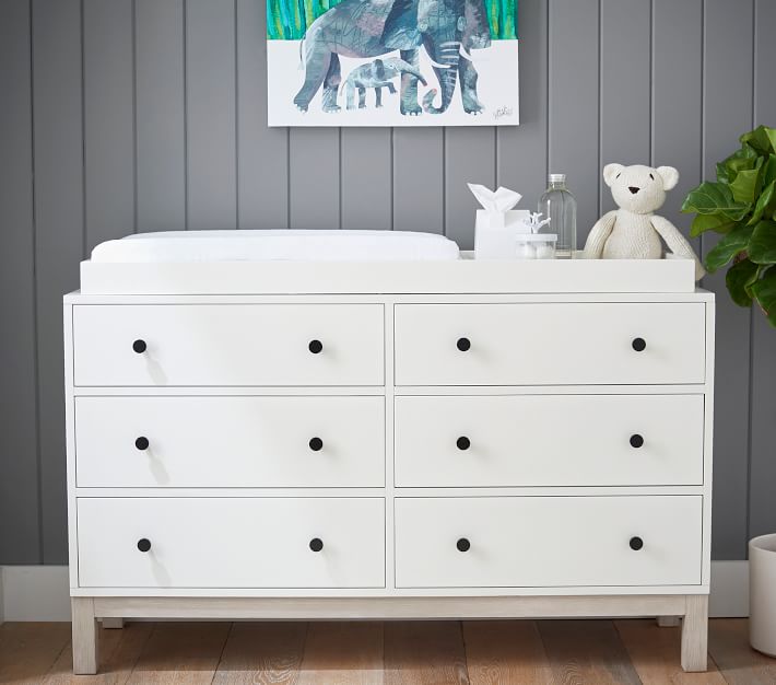 Cole Farmhouse ExtraWide Dresser & Topper Set Pottery Barn Kids