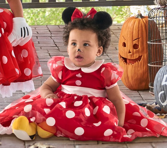 DREAM BABY GIRLS  DISNEY MINNIE MOUSE  LINED DRESS   0-5 years OR REBORN DOLLS 