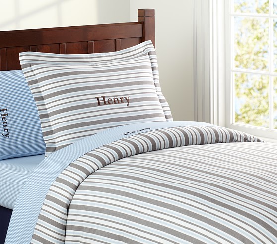 Bold Crisp Rugby Striped Lined Comforters Choose Sizes And Colors NEW 