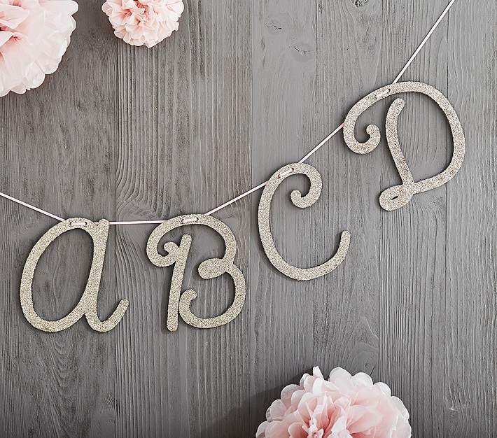 Glitter Wall Letters Pottery Barn Kids