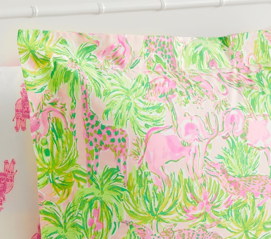 quilted Pottery Barn Kids Lilly Pulitzer On Parade sham standard