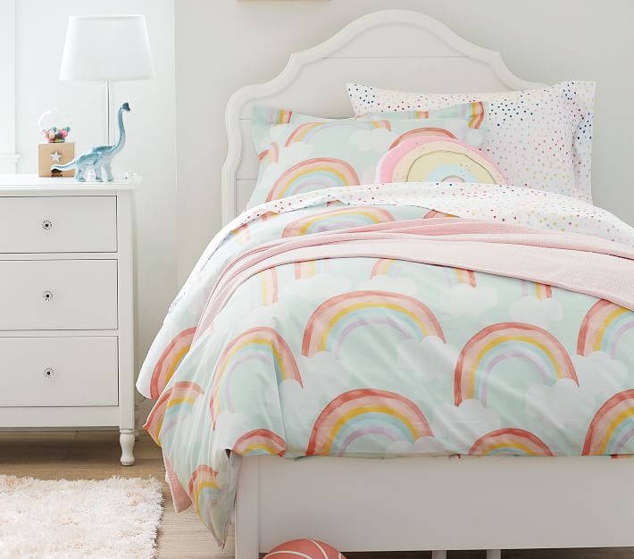 Organic Rainbow Skies Kids Duvet Cover | Pottery Barn Kids