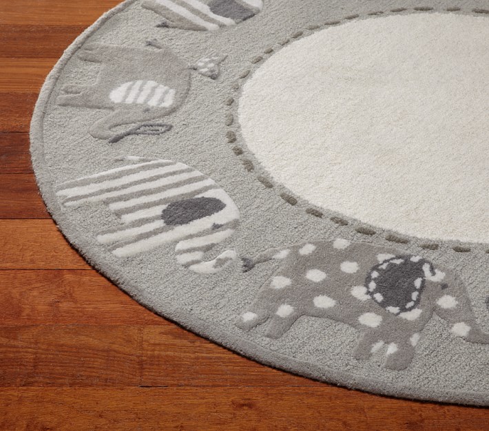 Elephant Round Rug Pottery Barn Kids
