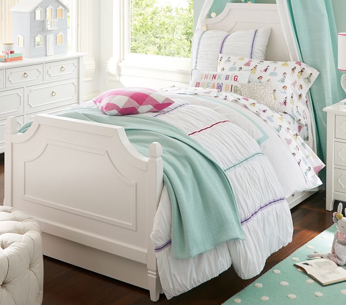 Organic Cotton Woven Bed Blanket Pottery Barn Kids