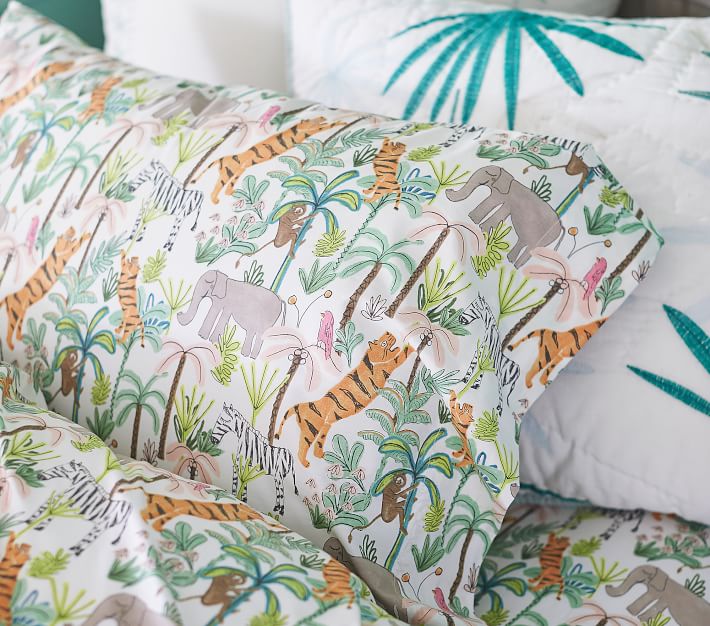 Justina Blakeney Jungalino Animal Kids' Sheet Set Pottery Barn Kids