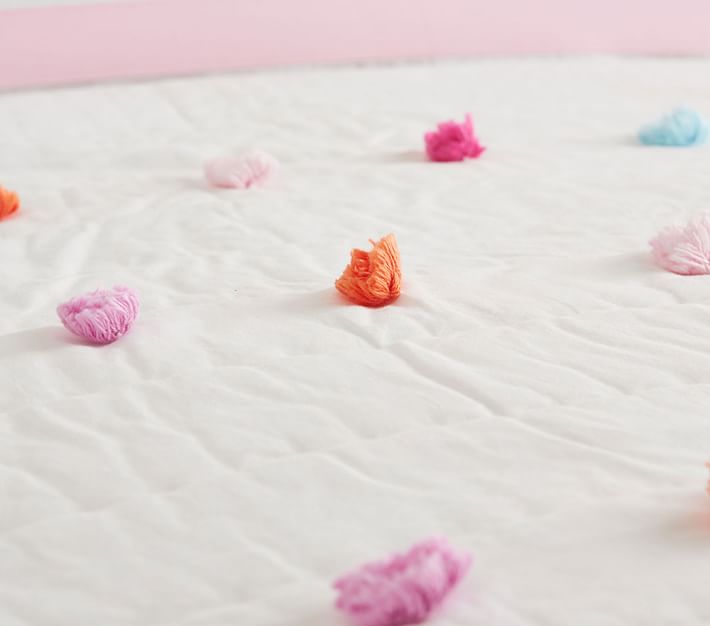 Bright PomPom Kids' Comforter Set Pottery Barn Kids