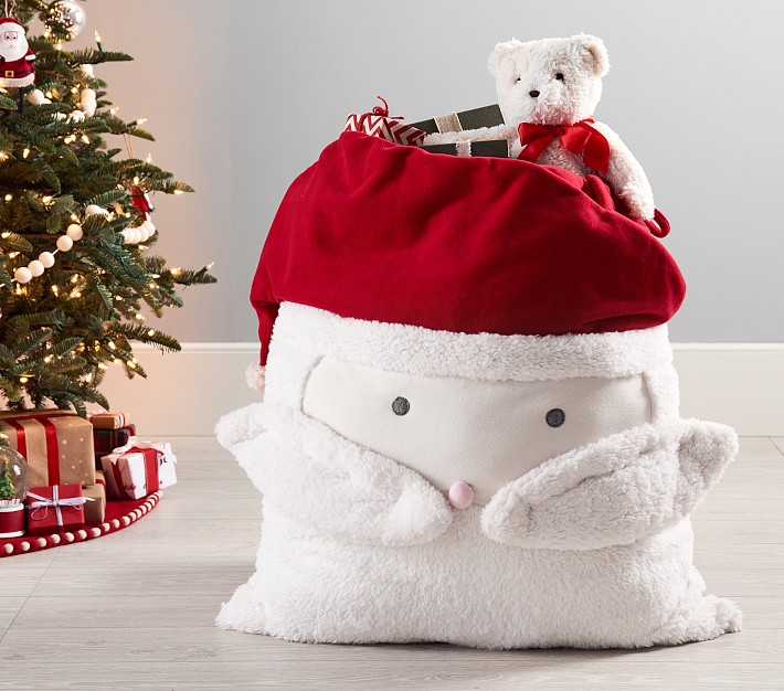 plush santa bag