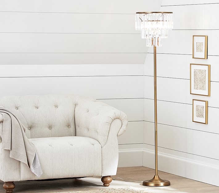Rectangular Crystal Drop Kids Floor Lamp Pottery Barn Kids