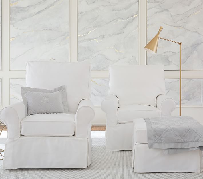 PB Kids® Comfort Swivel Nursery Glider & Ottoman Pottery Barn Kids