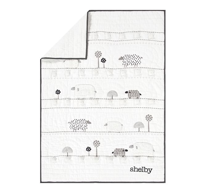 Shelby Sheep Toddler Comforter| Toddler Bedding | Pottery Barn Kids