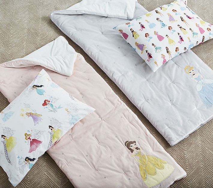 Disney Princess 3-Piece Dream Set Slumber Girls Sleeping Bag Tent Push Light 