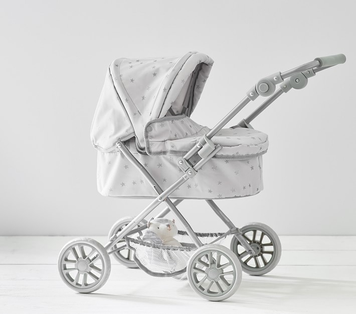 grey toy pram