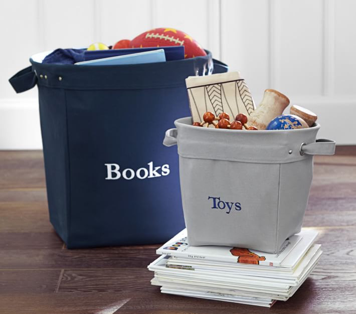 Gray Canvas Storage Kids Storage Pottery Barn Kids