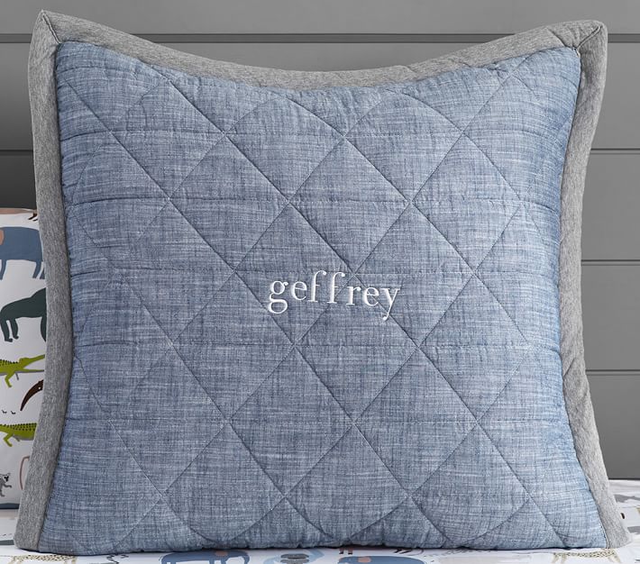 Theo Chambray Kids' Comforter Set Pottery Barn Kids