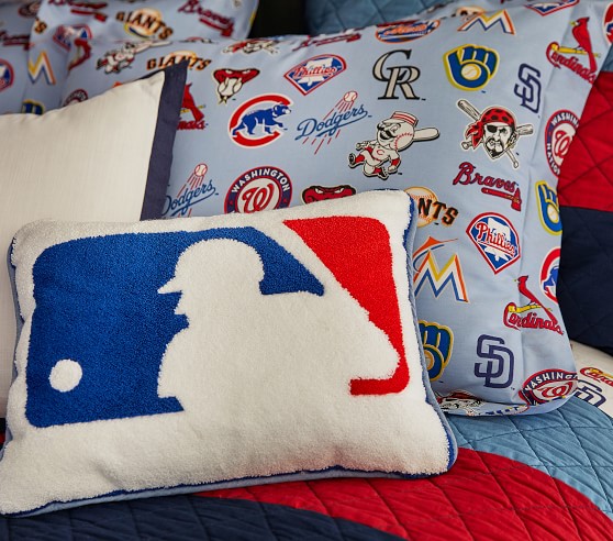 Pottery Barn Teen Major League Baseball Team Logos StD Cotton Pillowcase 