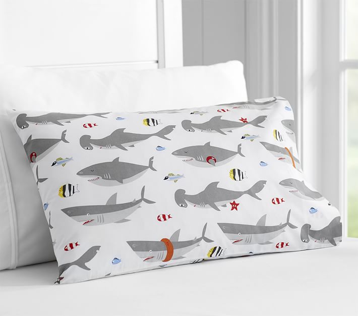 Summer Shark Toddler Duvet Cover Toddler Bedding Pottery Barn Kids