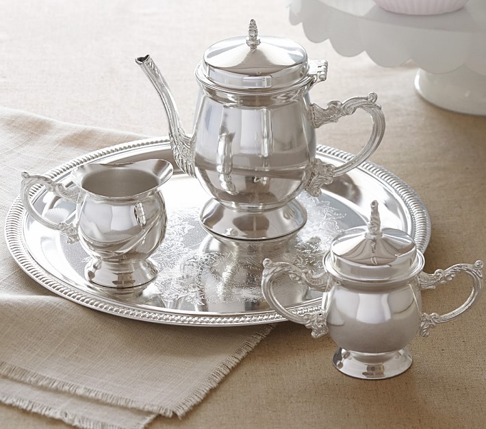 childrens silver tea set