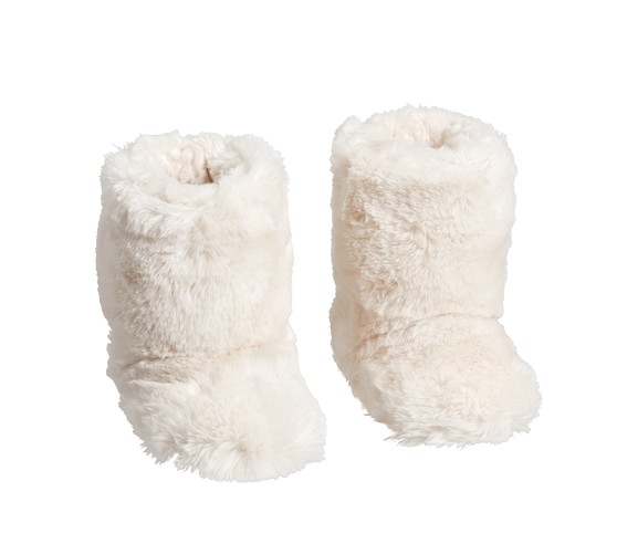 faux fur kids slippers