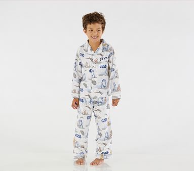Pottery Barn Kids Star Wars Flannel Pajamas 4   New with tag 