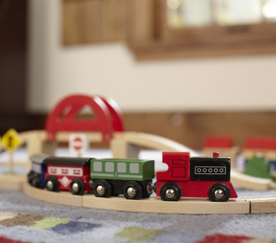 wooden train toy