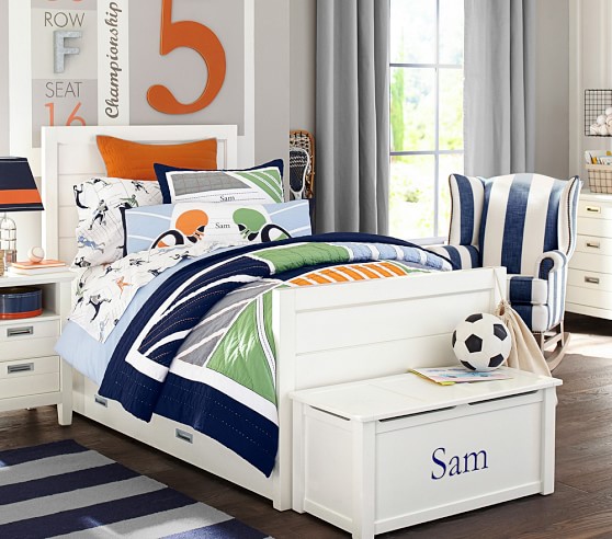 Pottery Barn Kids "Sports" Quilted Standard Sham 