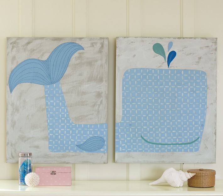 Whale Art Set Pottery Barn Kids
