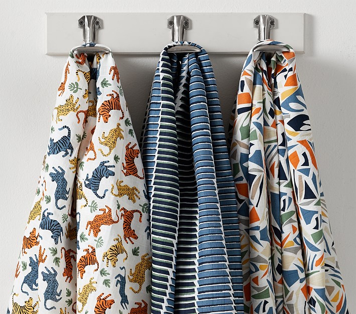 west elm x pbk MidCentury Safari Swaddle Set Pottery Barn Kids