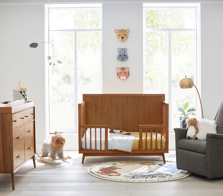 Mid Century Toddler Bed Conversion Kit | Modern Crib | Pottery Barn Kids