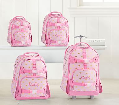 pink heart backpack